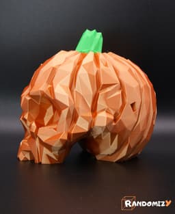 Pumpkin Skull - Low Poly 3d model