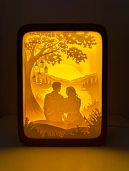 Quiet Horizon | Layered Light Box 3d model
