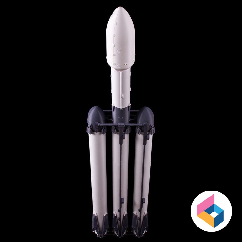 SpaceX Falcon heavy 3d model