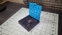 Occupational Therapy Key Hole Peg Board 3d model