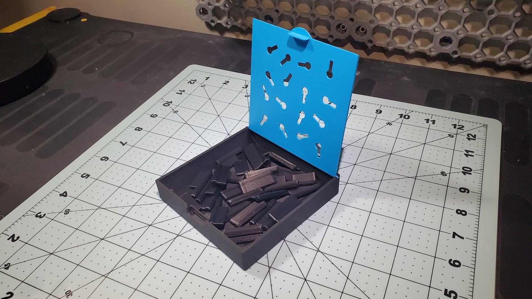 Occupational Therapy Key Hole Peg Board 3d model
