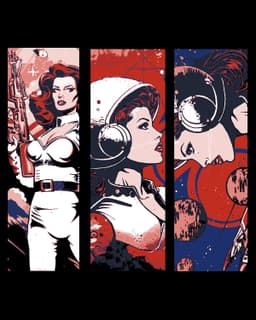 Pop are Pulp Fiction Outer Space Adventures - Set of Bookmarks 3d model