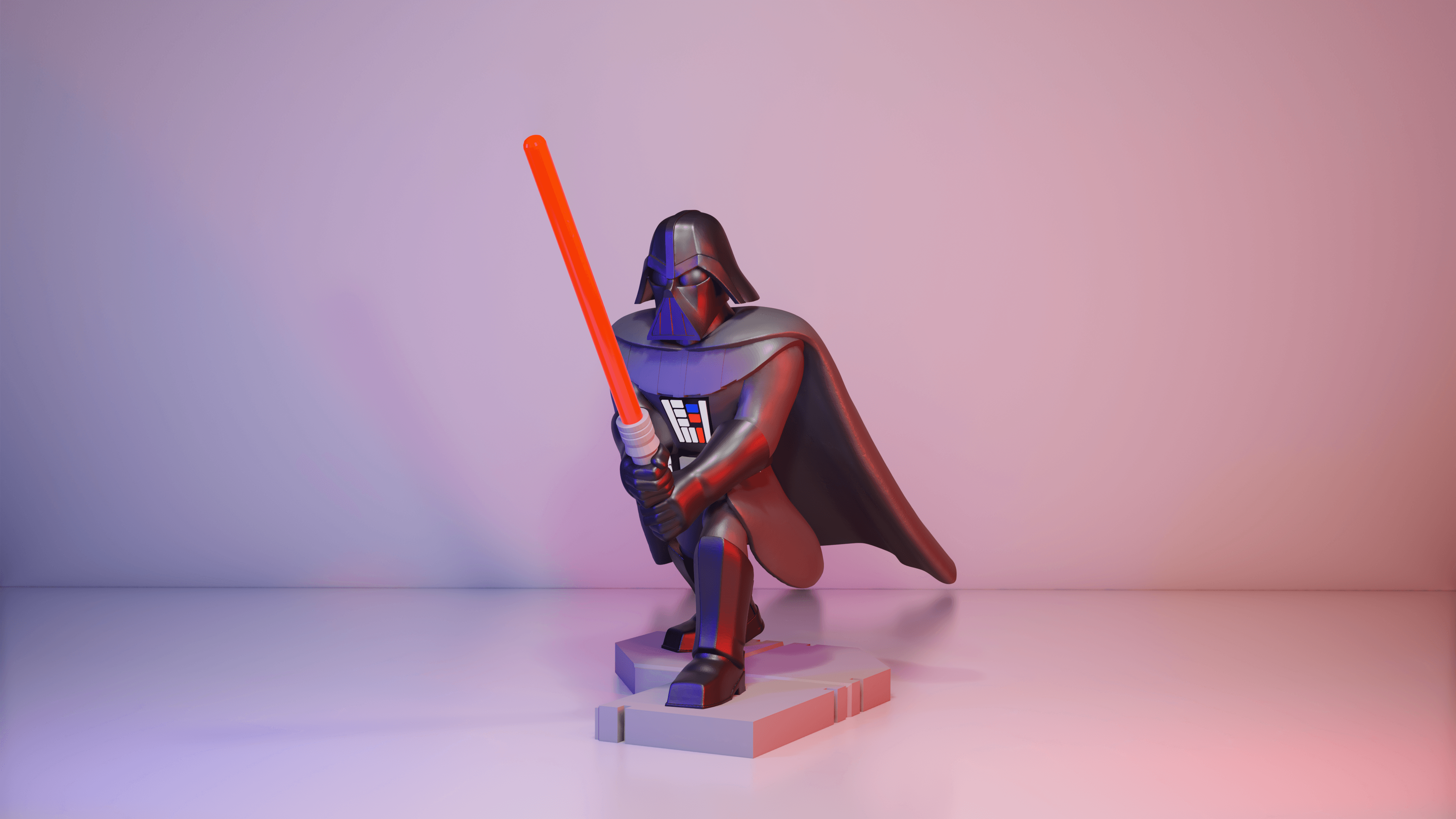 Darth Vader Multiparts! 3d model