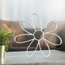 Flower Line Art, Modern, Minimalist 3d model