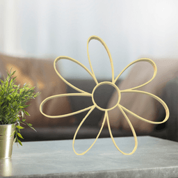 Flower Line Art, Modern, Minimalist 3d model