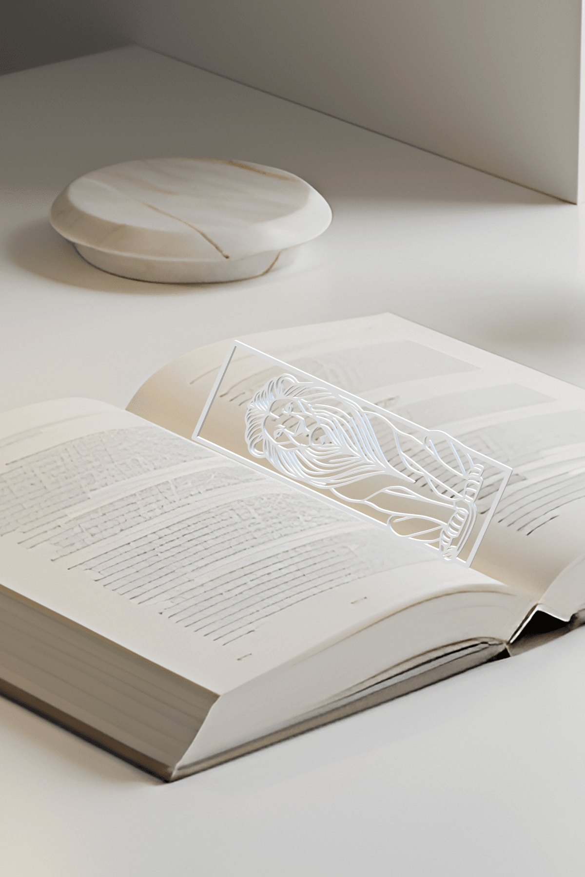Lion Bookmark, Gift Idea 3d model