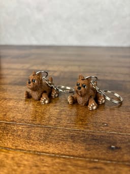 Yorkie Fidget Keychains 3d model
