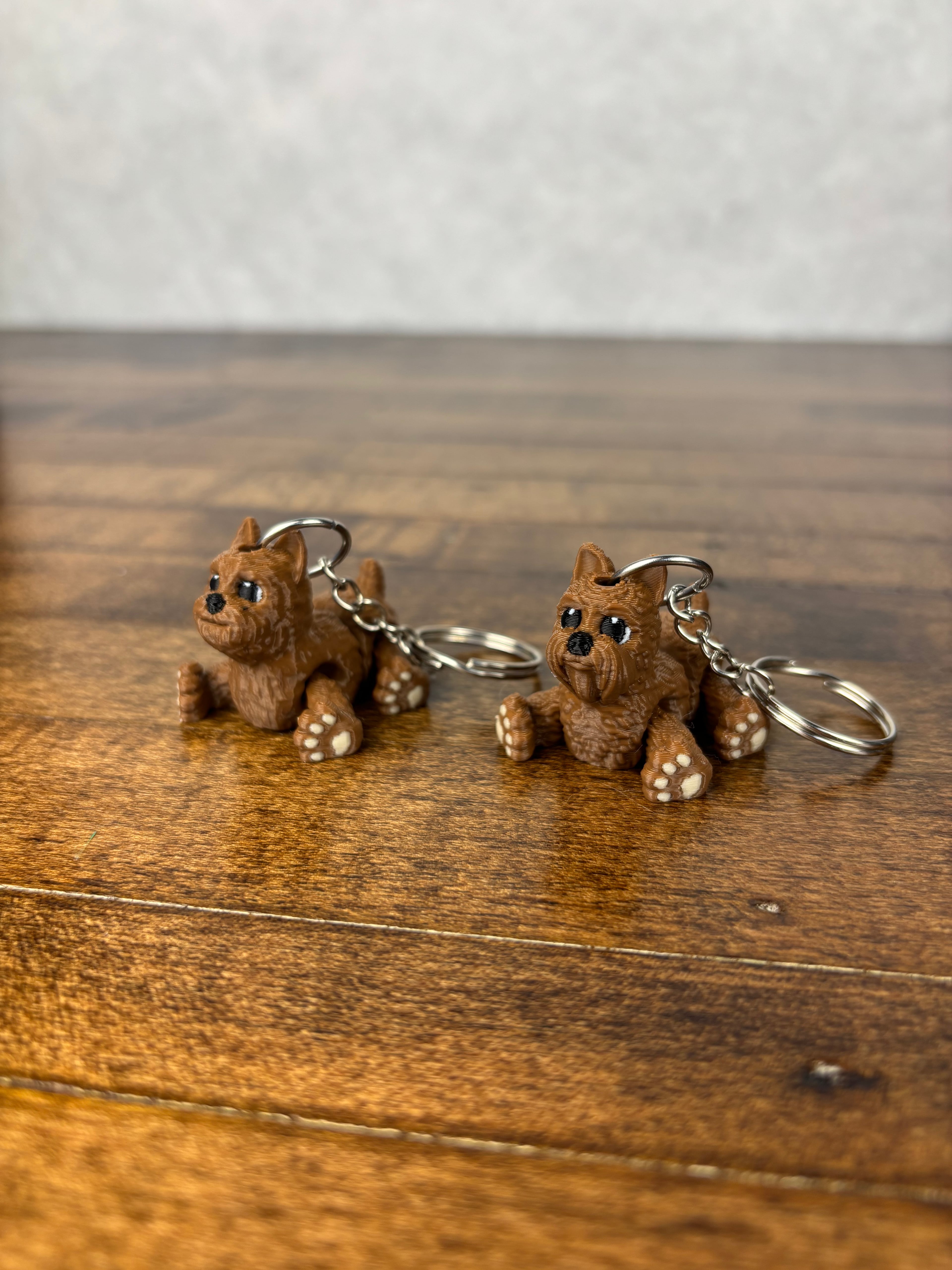 Yorkie Fidget Keychains 3d model