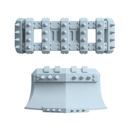 1:64 Scale 3D Printable Post-Apocalyptic Car Kitbashing Tabletop Bits 3d model