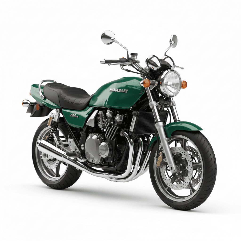 Kawasaki Zephyr 1100 Retro Motorcycle 3d model