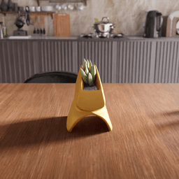 Wave Geometry Abstract Planter 3d model