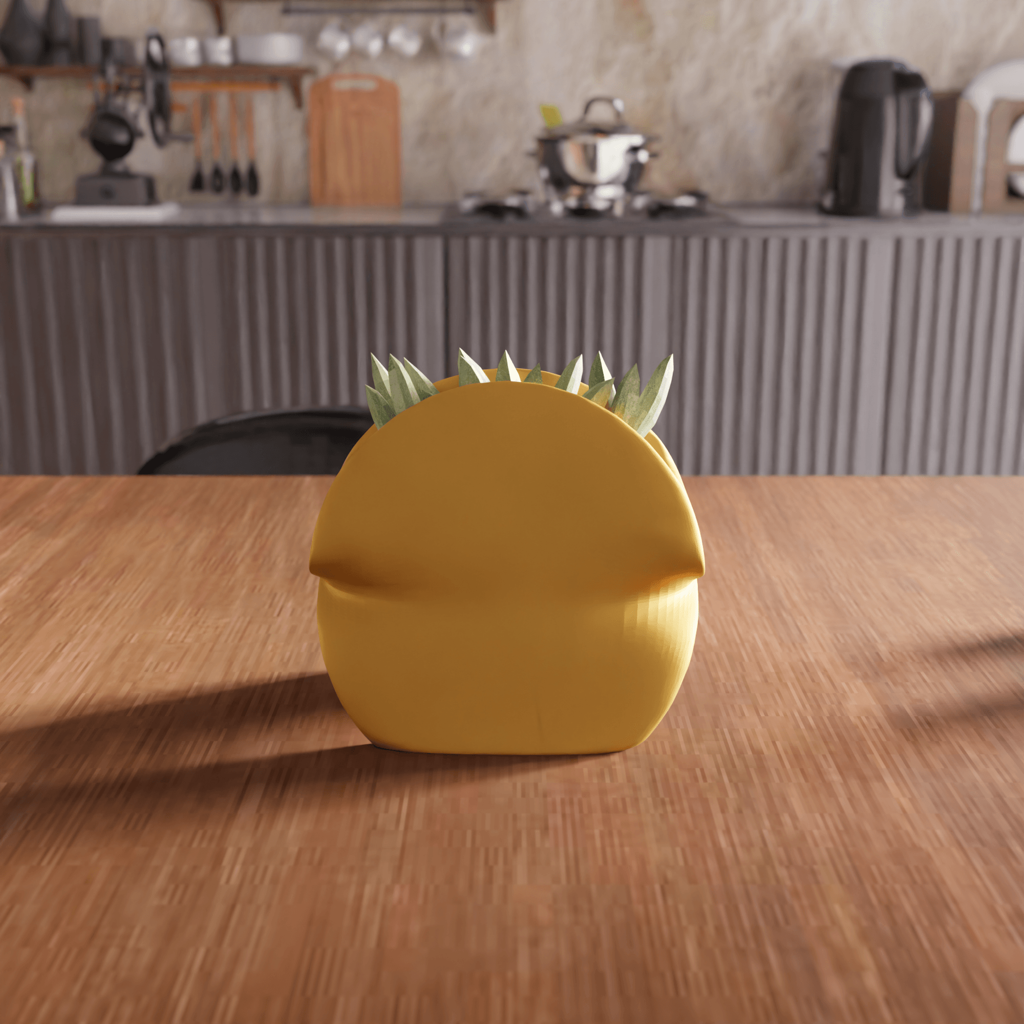 Wave Geometry Abstract Planter 3d model