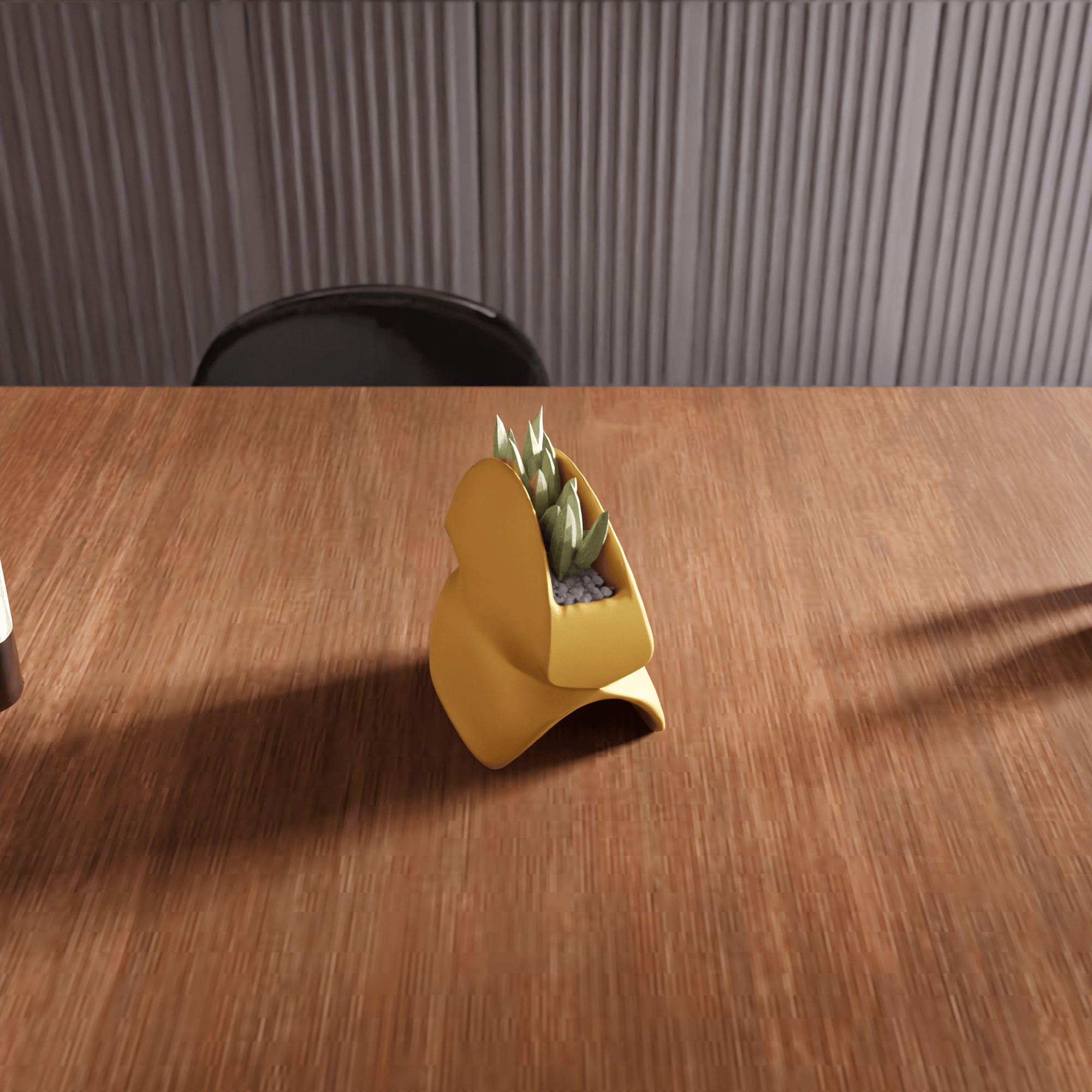 Wave Geometry Abstract Planter 3d model