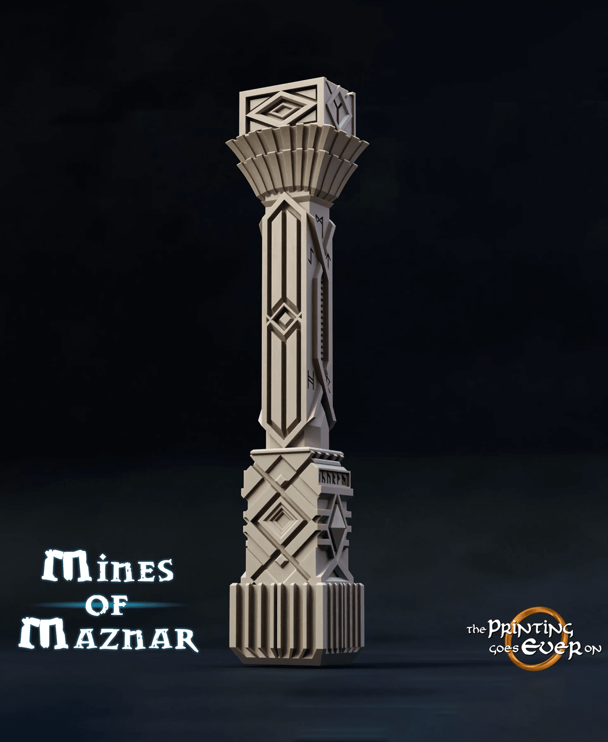 Dwarven Column Bundle 3d model