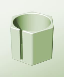 CH128-130-S Modular stacking slotted container for home decor 3d model