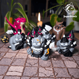 Orcs - Easy Multicolor FDM RPG Minis (No supports) 3d model