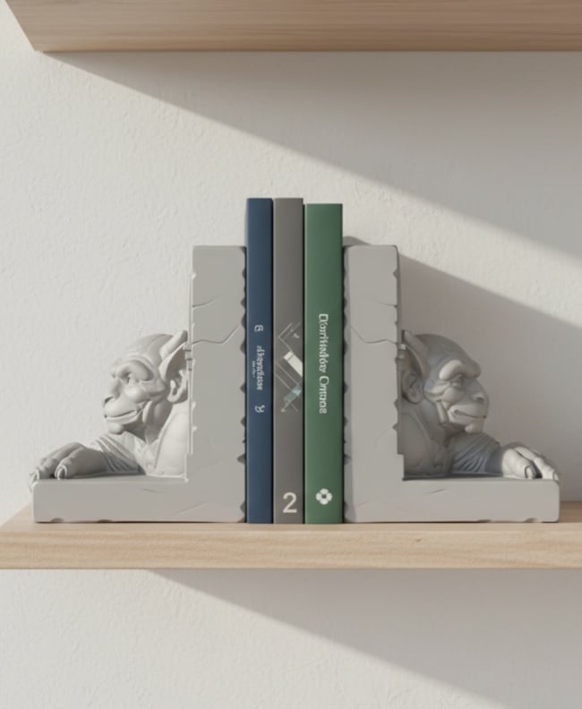 Whispering Gargoyle Book End 3d model