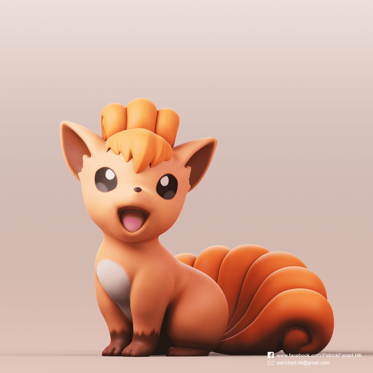 Vulpix(Pokémon) 3d model