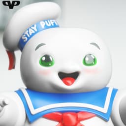 Stay Puft Chibi STL for 3D Printing ChibiSTL 3DXM 3d model