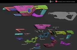 Umbaran blaster rifle 3d model