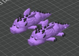 Sleeping Flexi Articulating Dragon 3d model