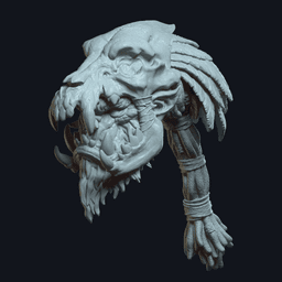 Thornak v4 Action Figure Head 3d model