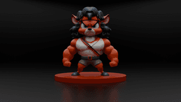 Muscle Mouse Warrior 3D Print Model Low-poly 3D print model 3d model