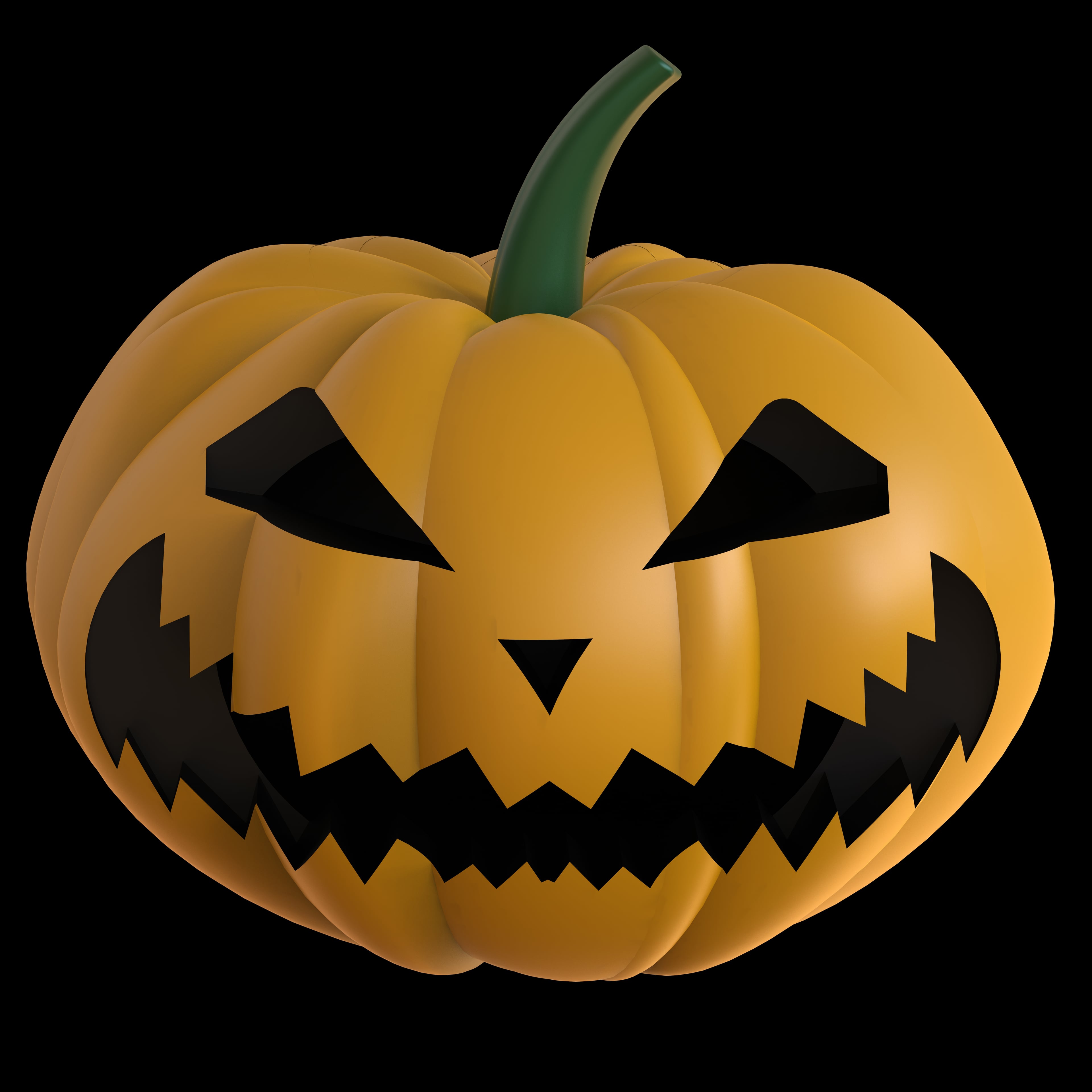 Pumpkin set for Halloween 3d model