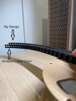 Bambu Lab P1P Printable Cable Drag Chain 3d model