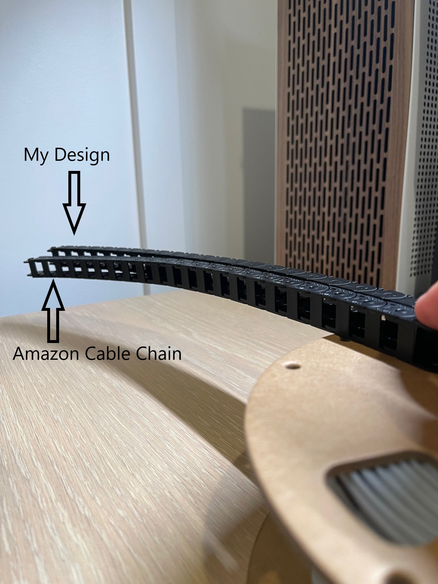 Bambu Lab P1P Printable Cable Drag Chain 3d model