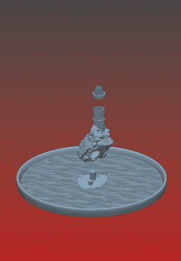 Attachable dice tower and dice tray: Lighthouse 3d model