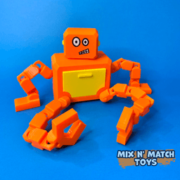 Flexi Storage Robot Toy 3d model