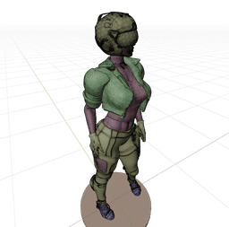 Futuristic Pilot 3d model