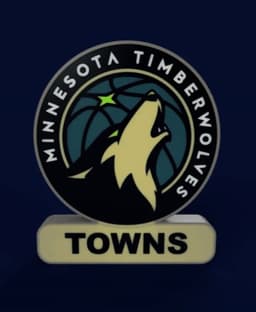 Minnesota Timberwolves Sign - LED Strip Compatible 3d model