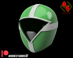 Green Lightspeed Rescue Helmet 3d model