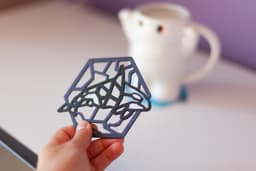 Geometric Orca Coasters 3d model