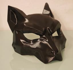 Kitsune Mask – Japanese Fox Spirit Cosplay Mask 3d model