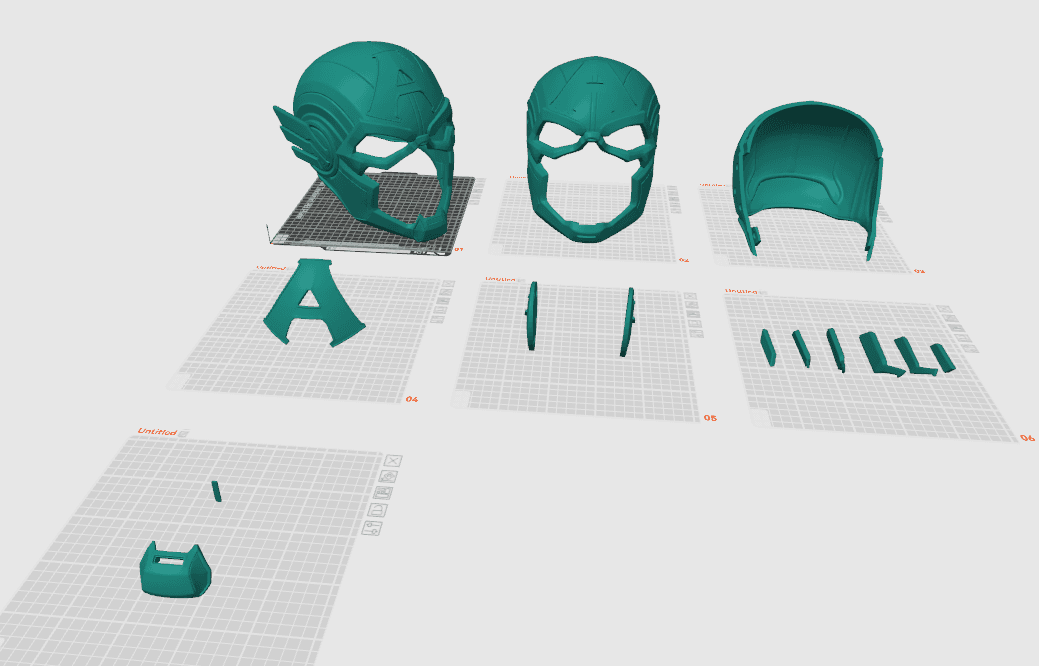 Captain America Rivals Helmet 3D Printer File STL 3d model
