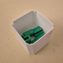 1x1x1 - Bin - Multibin Insert Rounded Bottom 3d model
