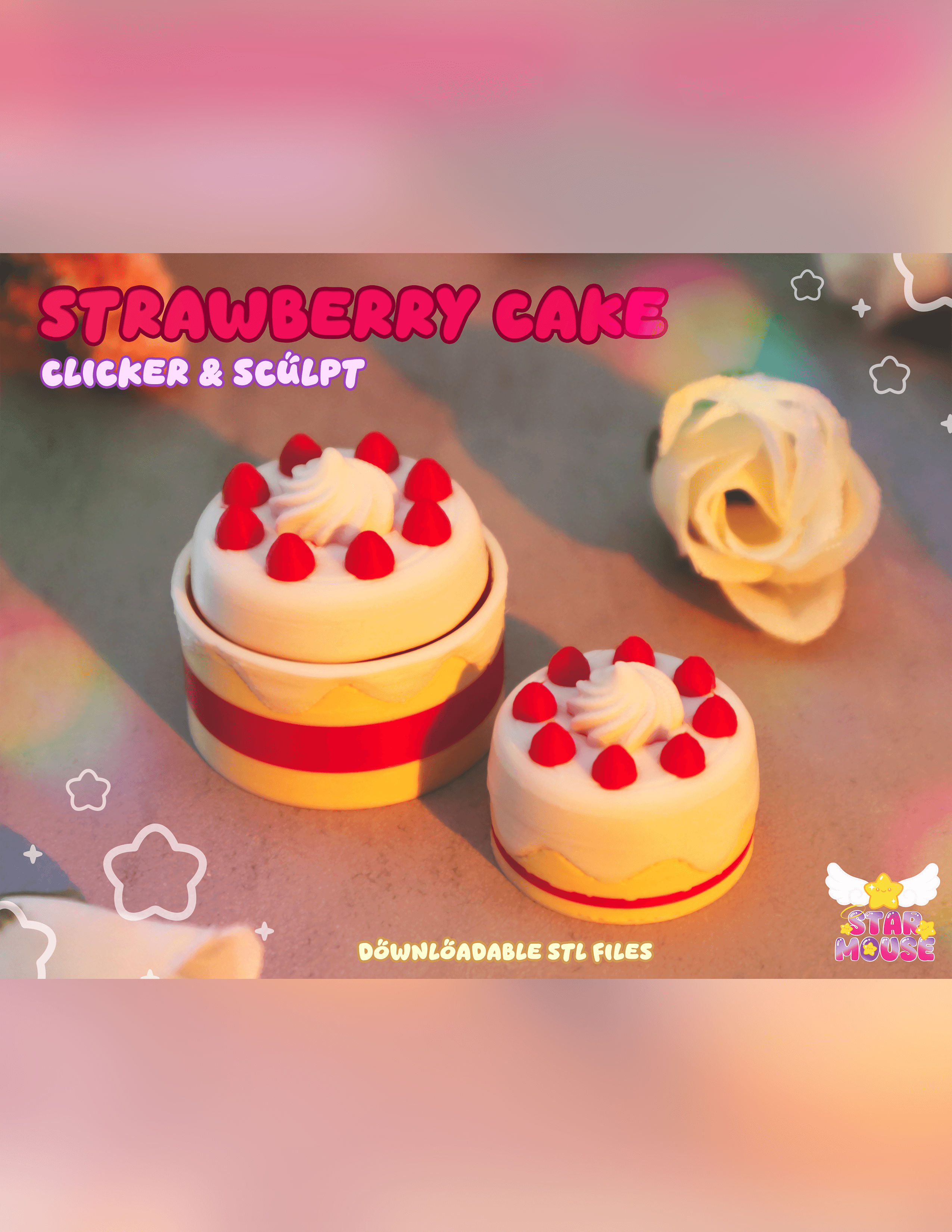 Strawberry Cake Clicker 3d model