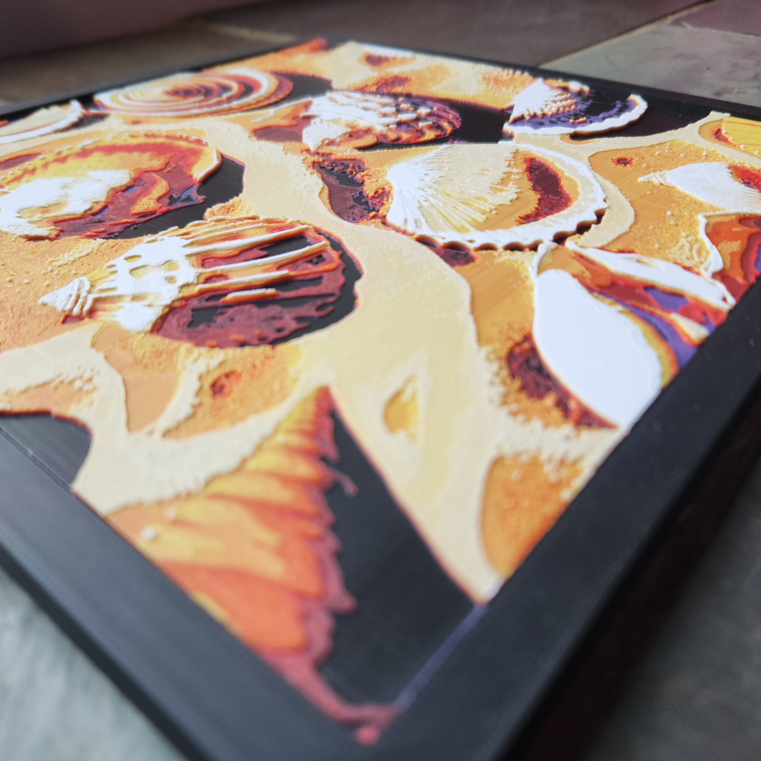3D Printed Painting - Shells 3d model