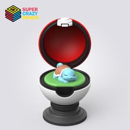 Pokeball Squirtle 3d model