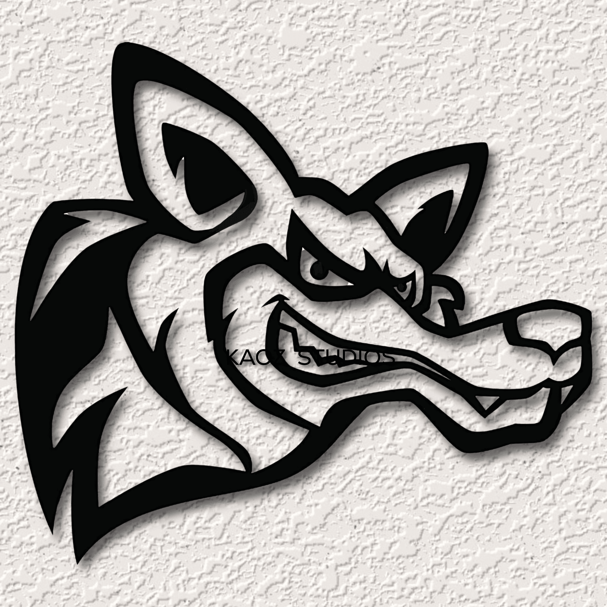 coyote wall art wolf wall decor wild animal decoration mascot 3d model