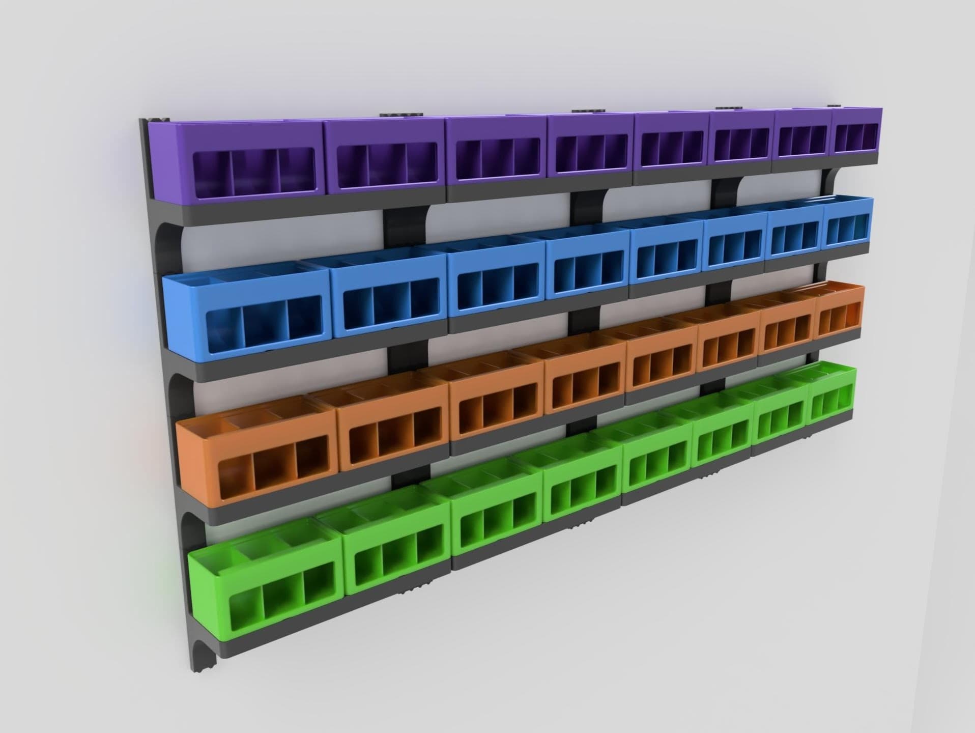 Gridfinity Wall Rack 3d model