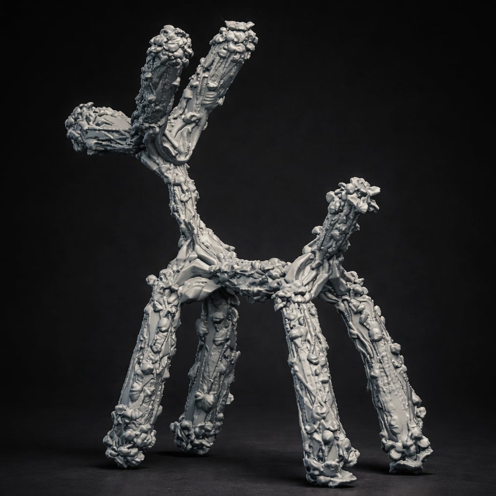 ABSTRACT DOG SCULPTURE 3d model
