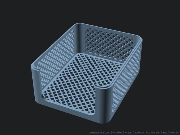 Stackable Storage Caddies 3d model