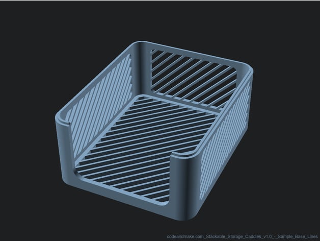 Stackable Storage Caddies 3d model
