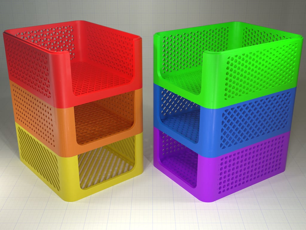 Stackable Storage Caddies 3d model