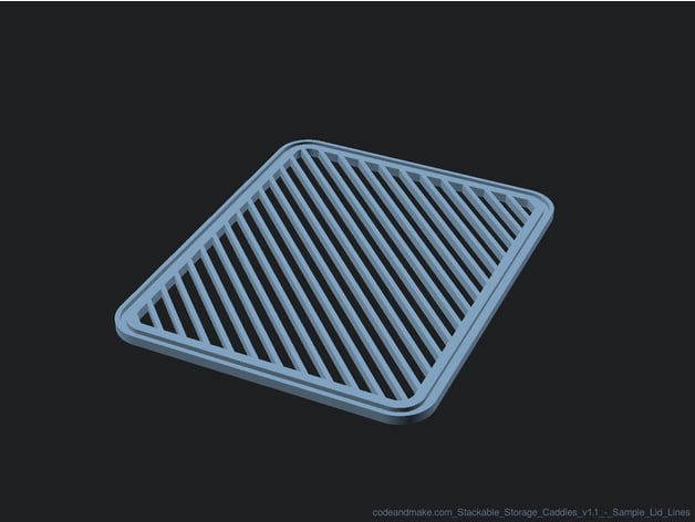 Stackable Storage Caddies 3d model