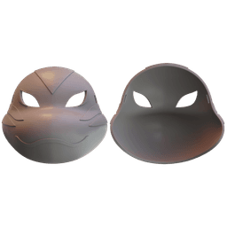 Leonardo Anbu Mask TMNT x Naruto 3d model